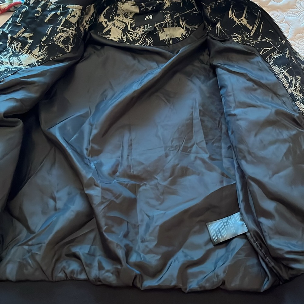 H&M Gold and Black Bomber Jacket - Picture 10 of 11